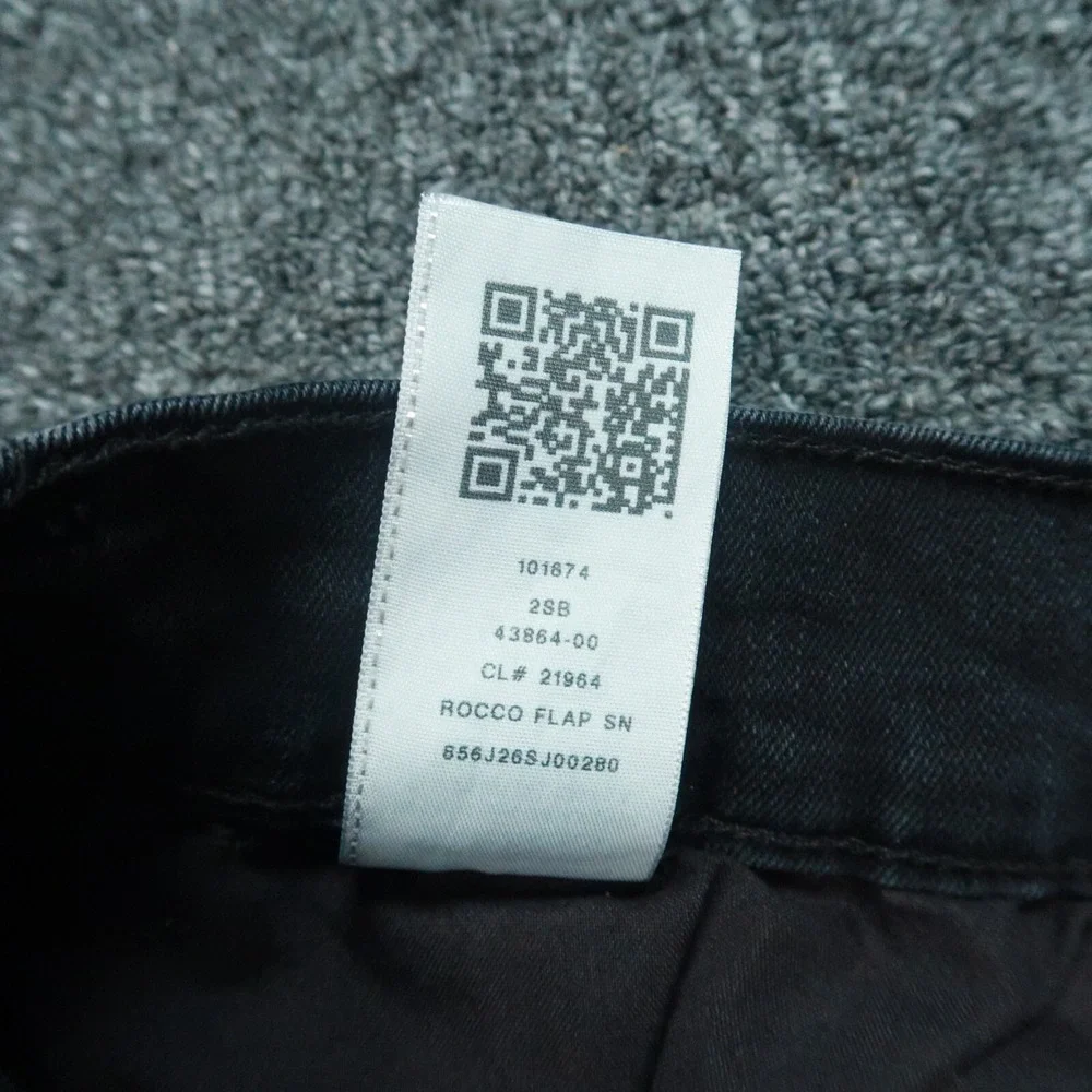 True Religion Jeans Men 38x33 Black Rocco Relaxed Skinny 5 Pocket Stretch